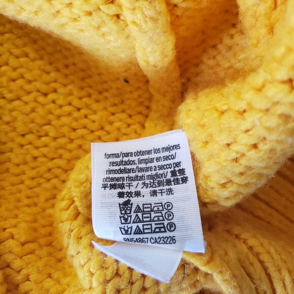 Victorias Secret PINK Pirates Baseball Yellow Knit Sweater Size XS Sporty Casual - Picture 7 of 7